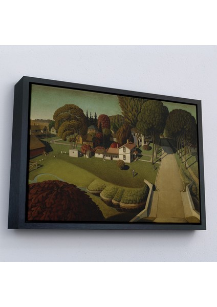 Çerçeveli Dekoratif Kanvas Tablo, Herbert Hoover'ın Doğduğu Yer West Branch TABLO-7140