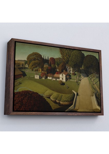 Çerçeveli Dekoratif Kanvas Tablo, Herbert Hoover'ın Doğduğu Yer West Branch TABLO-7140 fiyatları