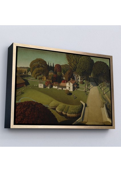 Çerçeveli Dekoratif Kanvas Tablo, Herbert Hoover'ın Doğduğu Yer West Branch TABLO-7140 modelleri