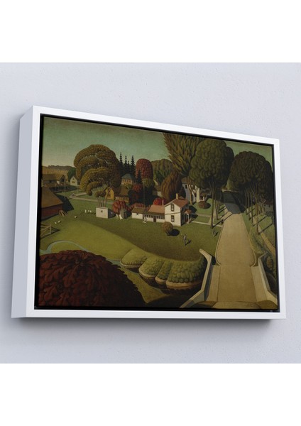 Çerçeveli Dekoratif Kanvas Tablo, Herbert Hoover'ın Doğduğu Yer West Branch TABLO-7140 fırsatları