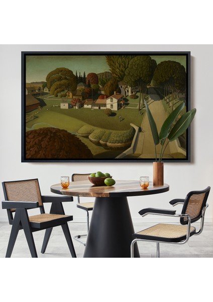 Çerçeveli Dekoratif Kanvas Tablo, Herbert Hoover'ın Doğduğu Yer West Branch TABLO-7140