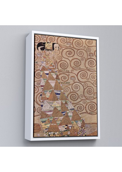 Çerçeveli Dekoratif Kanvas Tablo, Gustav Klimt - Hayat Ağacı - Expectation From Tree Of LIFE-7293 fırsatları