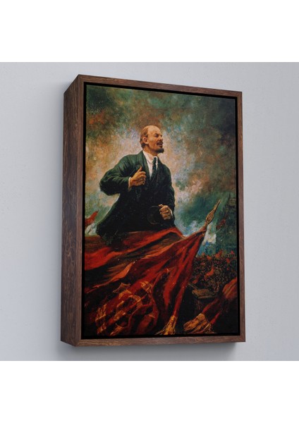 Çerçeveli Dekoratif Kanvas Tablo, Sovyet Lideri Vladimir Lenin TABLO-7677 fiyatları