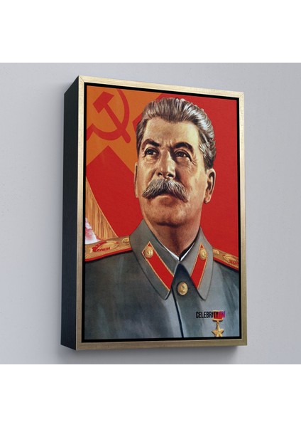 Çerçeveli Dekoratif Kanvas Tablo, Joseph Stalin Rusya ve Sovyetler Birliği Sscb TABLO-7683 fiyatları
