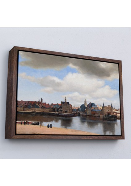 Çerçeveli Dekoratif Kanvas Tablo, Johannes Vermeer - Delft Manzarası Tablı - View Of DELFT-7178 fiyatları