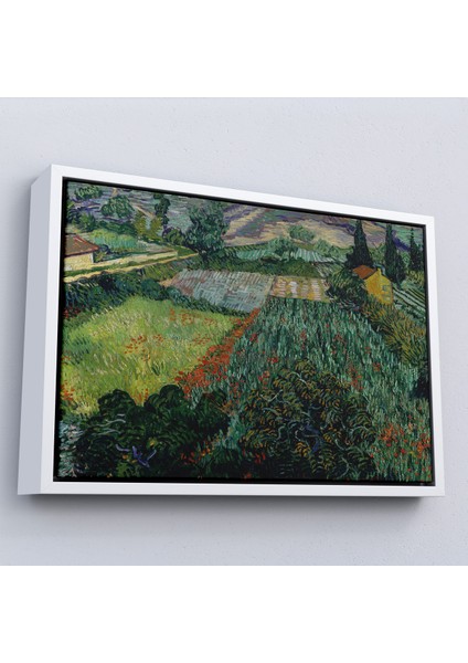 Çerçeveli Dekoratif Kanvas Tablo, Vincent Van Gogh - Gelincikli Tarla - Field With POPPIES-7181