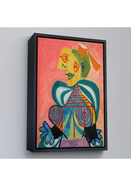 Çerçeveli Dekoratif Kanvas, Pablo Picasso - Lee Miller'ın Arlesienne Rolündeki Portre TABLOSU-7341