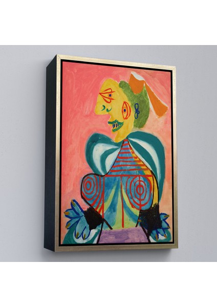 Çerçeveli Dekoratif Kanvas, Pablo Picasso - Lee Miller'ın Arlesienne Rolündeki Portre TABLOSU-7341 modelleri
