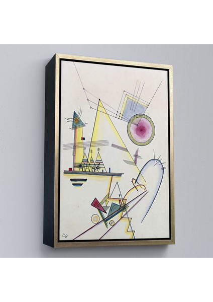Çerçeveli Dekoratif Kanvas Tablo, Wassily Kandinsky - Hassas Ruh TABLOSU-7499 fiyatları