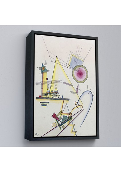 Çerçeveli Dekoratif Kanvas Tablo, Wassily Kandinsky - Hassas Ruh TABLOSU-7499 modelleri
