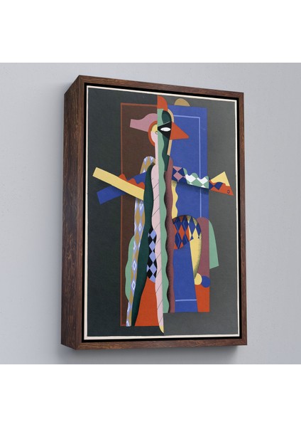 Çerçeveli Dekoratif Kanvas Tablo, Georges Valmier - Soyut Sanat TABLOSU-7308