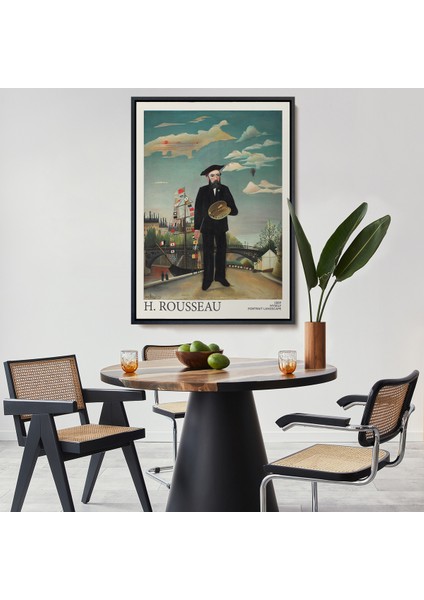 Çerçeveli Dekoratif Kanvas Tablo, Henri Rousseau Kendi TABLOSU-7323