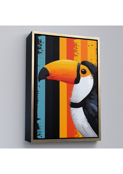 Çerçeveli Dekoratif Kanvas Tablo, Toucan Kuşu TABLO-7587 modelleri