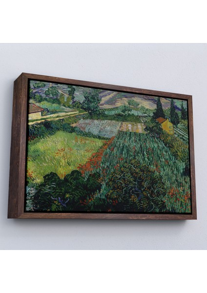 Çerçeveli Dekoratif Kanvas Tablo, Vincent Van Gogh - Gelincikli Tarla - Field With POPPIES-7181 fiyatları
