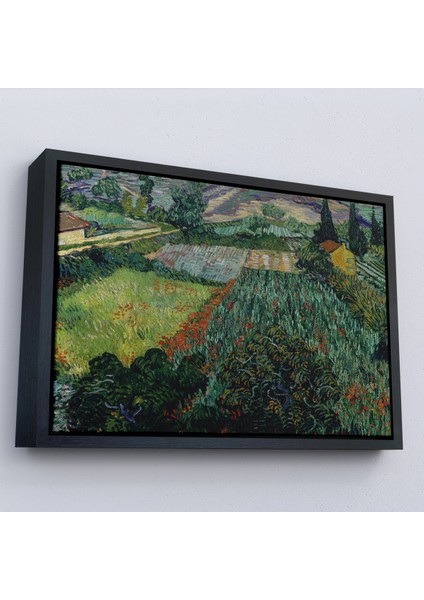 Çerçeveli Dekoratif Kanvas Tablo, Vincent Van Gogh - Gelincikli Tarla - Field With POPPIES-7181 fırsatları