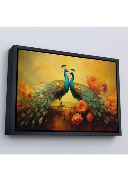 Çerçeveli Dekoratif Kanvas Tablo, Tavus Kuşları TABLOSU-7206 fırsatları