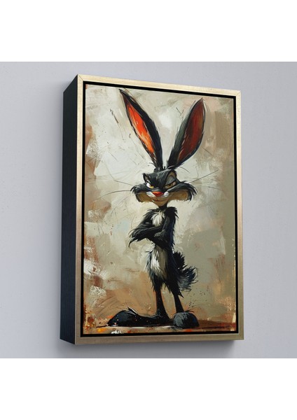 Çerçeveli Dekoratif Kanvas Tablo, Bugs Bunny Tavşan TABLOSU-7710 modelleri