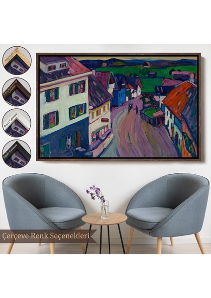 Çerçeveli Dekoratif Kanvas Tablo, Murnau - Griesbräu'nun Penceresinden Görünüm TABLO-7191