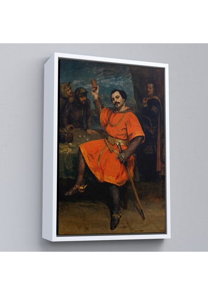 Çerçeveli Dekoratif Kanvas Tablo, Gustave Courbet - Louis Gueymard Şeytan Robert Rolünde TABLO-7356