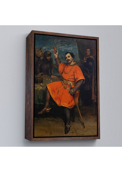 Çerçeveli Dekoratif Kanvas Tablo, Gustave Courbet - Louis Gueymard Şeytan Robert Rolünde TABLO-7356 fiyatları