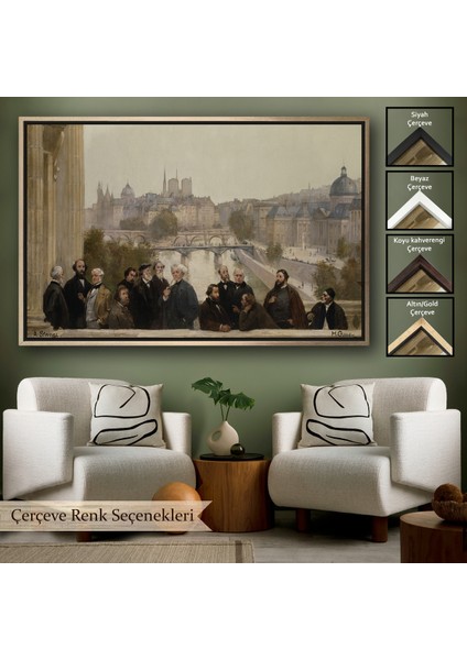 Çerçeveli Dekoratif Kanvas Tablo, Henri Gervex - Yüzyılın Panoraması Rousseau TABLO-7095