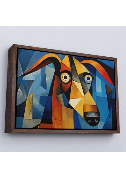 Çerçeveli Dekoratif Kanvas Tablo, Pablo Picasso Tarzında Soyut Köpek TABLOSU-7212 fiyatları