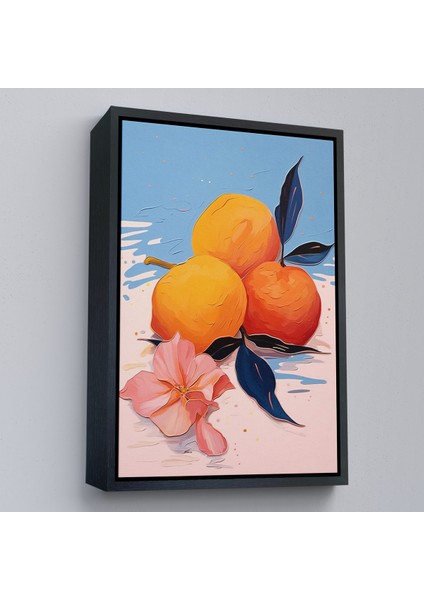 Çerçeveli Dekoratif Kanvas Tablo, Masa Üstündeki Portakallar TABLO-7654 modelleri