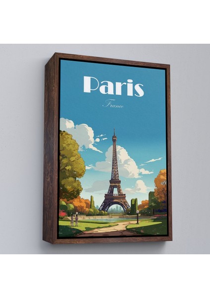 Çerçeveli Dekoratif Kanvas Tablo, Fransa Paris Eyfel Kulesi TABLOSU-7809 fiyatları