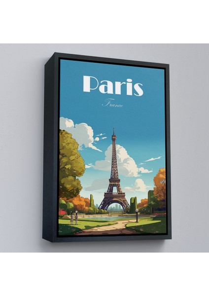 Çerçeveli Dekoratif Kanvas Tablo, Fransa Paris Eyfel Kulesi TABLOSU-7809 fırsatları