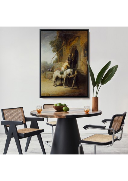 Çerçeveli Dekoratif Kanvas Tablo, Rembrandt - Iyi Samiriyeli Tablo - The Good SAMARITAN-7430