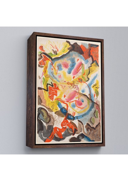 Çerçeveli Dekoratif Kanvas Tablo, Fritz Stuckenberg - Formlar Tablosu - FORMS-7305 fiyatları