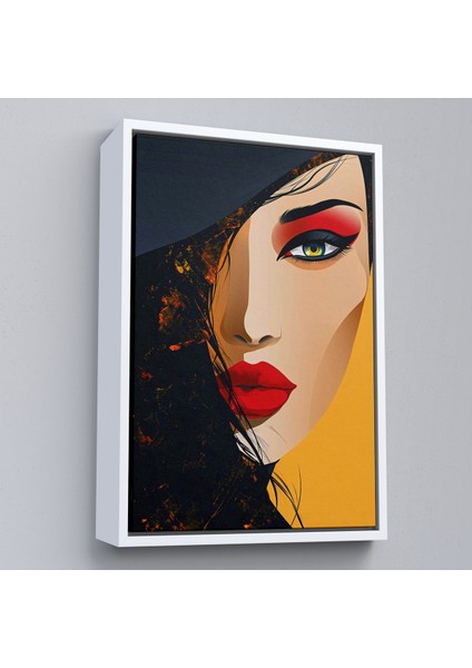Çerçeveli Dekoratif Kanvas Tablo, Güzel Soyut Kadın TABLO-7638 fırsatları