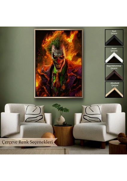 Çerçeveli Dekoratif Kanvas Tablo, Joker TABLOSU-7745
