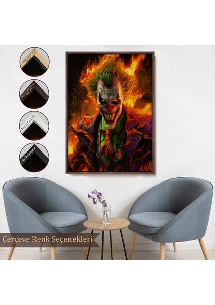 Çerçeveli Dekoratif Kanvas Tablo, Joker TABLOSU-7745