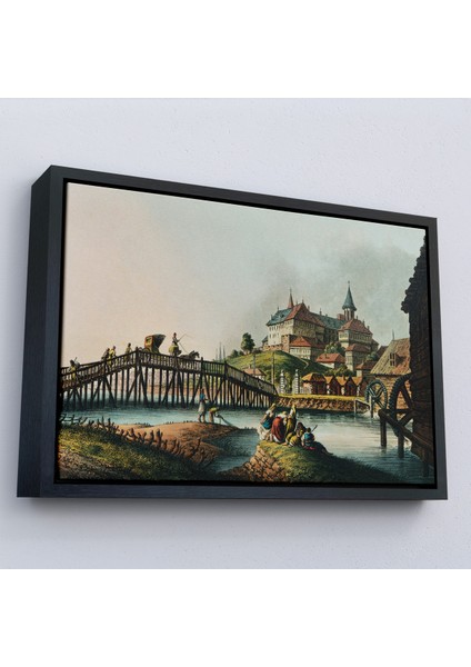 Çerçeveli Dekoratif Kanvas Tablo, Luigi Mayer'in Osmanlı Hakimiyeti Isimli TABLOSU-7025