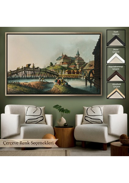 Çerçeveli Dekoratif Kanvas Tablo, Luigi Mayer'in Osmanlı Hakimiyeti Isimli TABLOSU-7025