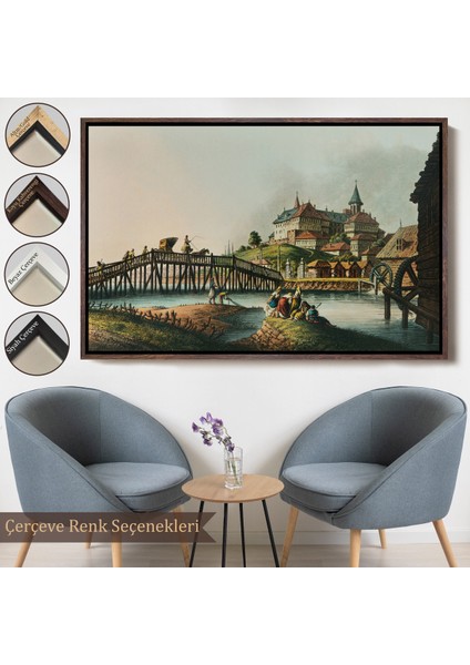 Çerçeveli Dekoratif Kanvas Tablo, Luigi Mayer'in Osmanlı Hakimiyeti Isimli TABLOSU-7025