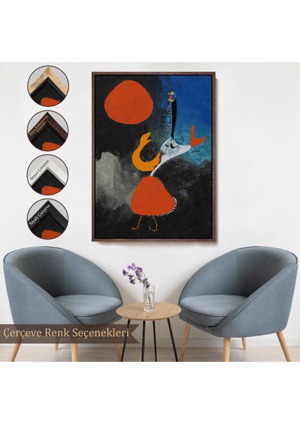 Çerçeveli Dekoratif Kanvas Tablo, Pablo Picasso - Güneşin Önünde Kadın TABLOSU-7298