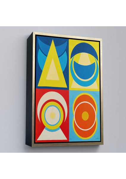 Çerçeveli Dekoratif Kanvas Tablo, Auguste Herbin - Lune I TABLO-7358