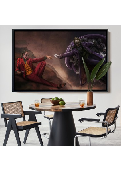 Çerçeveli Dekoratif Kanvas Tablo, Joker TABLOSU-7194