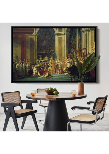 Çerçeveli Dekoratif Kanvas Tablo, Jacques-Louis David - Napolyon'un Taç Giyme Töreni TABLO-7082