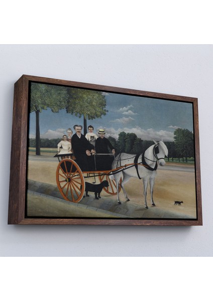 Çerçeveli Dekoratif Kanvas Tablo, Yaşlı Adam Junier'in Arabası TABLO-7090 fiyatları