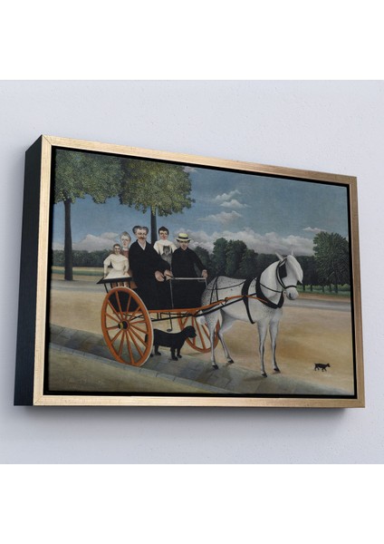 Çerçeveli Dekoratif Kanvas Tablo, Yaşlı Adam Junier'in Arabası TABLO-7090 modelleri