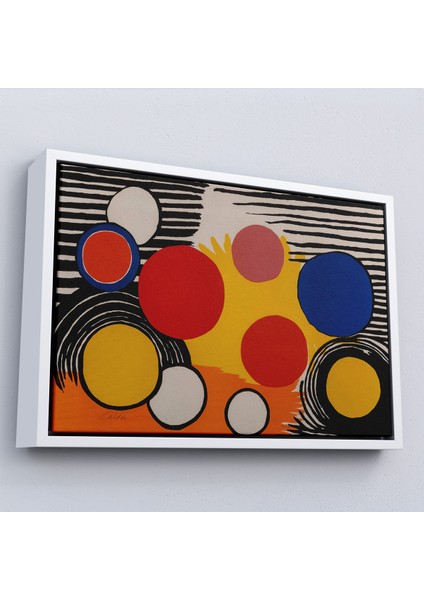 Çerçeveli Dekoratif Kanvas Tablo, Alexander Calder - Kuş Yuvası Tablosu Bird's NEST-7056