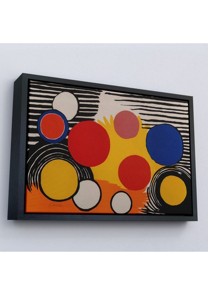 Çerçeveli Dekoratif Kanvas Tablo, Alexander Calder - Kuş Yuvası Tablosu Bird's NEST-7056 fırsatları