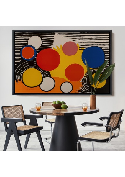 Çerçeveli Dekoratif Kanvas Tablo, Alexander Calder - Kuş Yuvası Tablosu Bird's NEST-7056