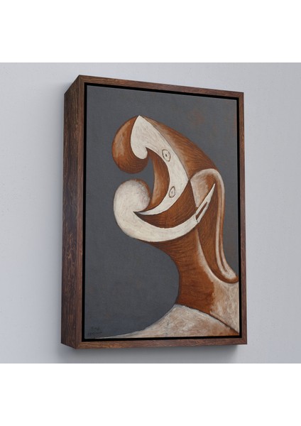 Çerçeveli Dekoratif Kanvas Tablo, Pablo Picasso - Soyut Baş TABLOSU-7382