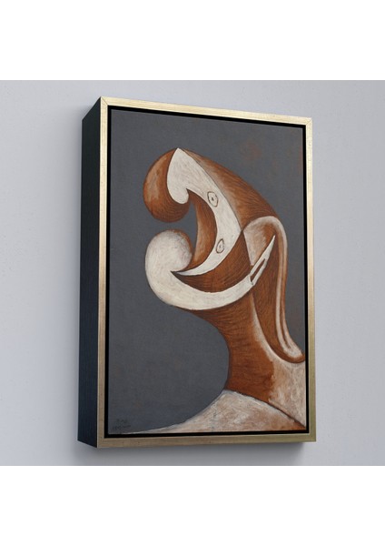 Çerçeveli Dekoratif Kanvas Tablo, Pablo Picasso - Soyut Baş TABLOSU-7382 fiyatları