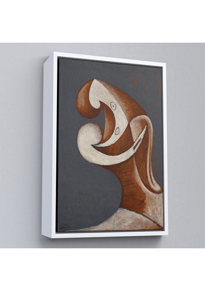 Çerçeveli Dekoratif Kanvas Tablo, Pablo Picasso - Soyut Baş TABLOSU-7382 fırsatları