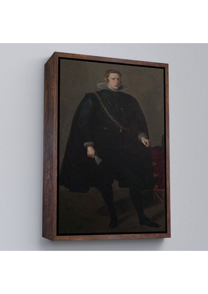 Çerçeveli Dekoratif Kanvas Tablo, Velazquez Diego - Philip Iv Ispanya ve Portekiz Kralı TABLOSU-7368 fiyatları